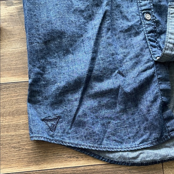 Guess Chambray Slim Fit Shirt - Picture 9 of 10